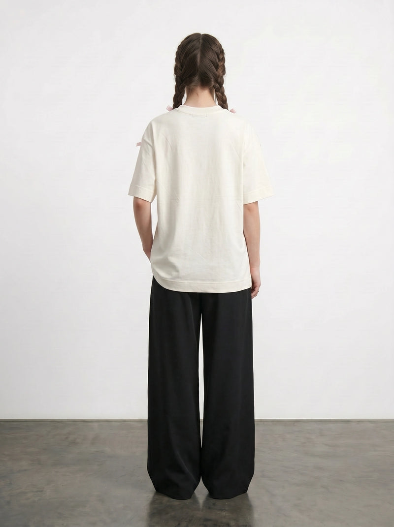 Ecru Pomodoro Oversized Graphic Printed Tshirt | Montivo Pakistan