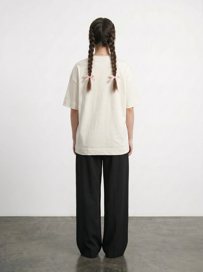 Ecru Beach Oversized Graphic Printed Tshirt | Montivo Pakistan