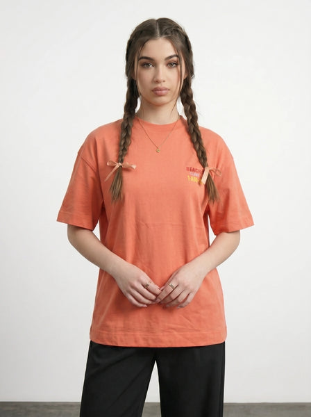 Orange Beach Club Oversized Graphic Printed Tshirt | Montivo Pakistan