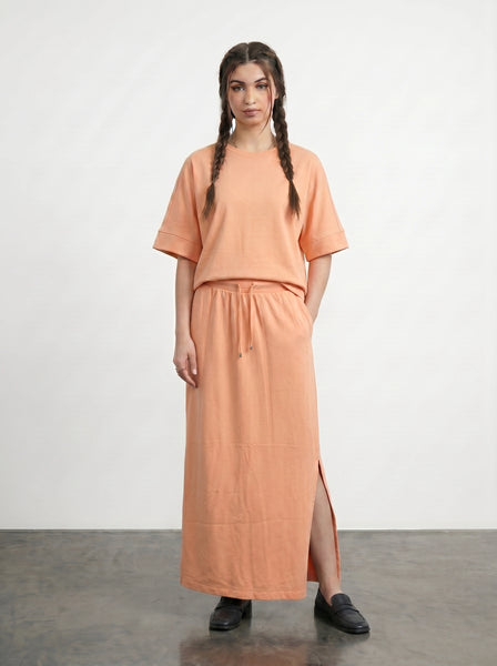 Peach Split Hem Skirt | Montivo Pakistan