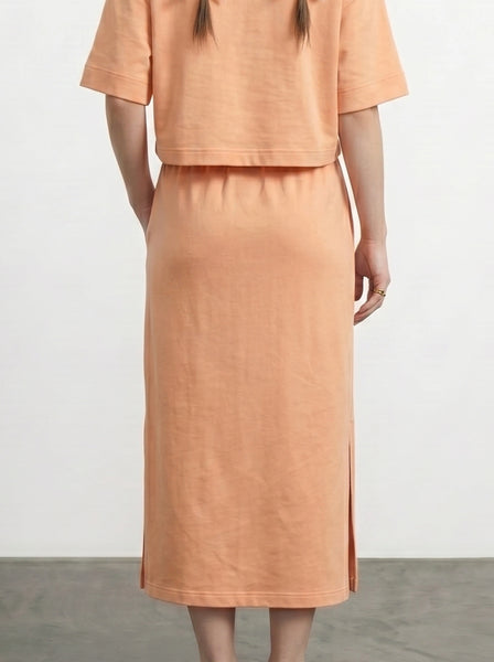 Peach Split Hem Skirt | Montivo Pakistan