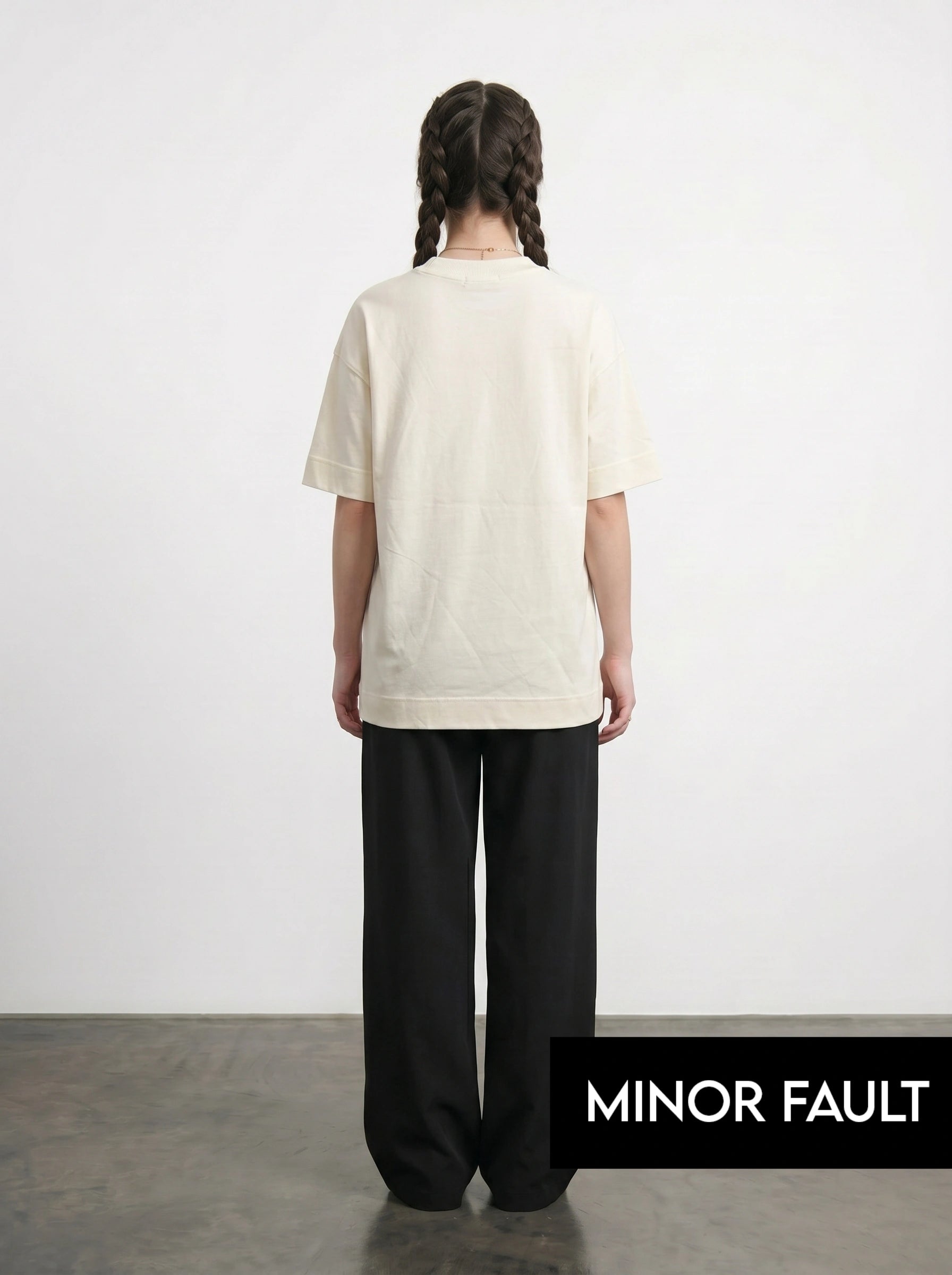 (Minor Fault) Ecru Ibiza Oversized Graphic Printed Tshirt