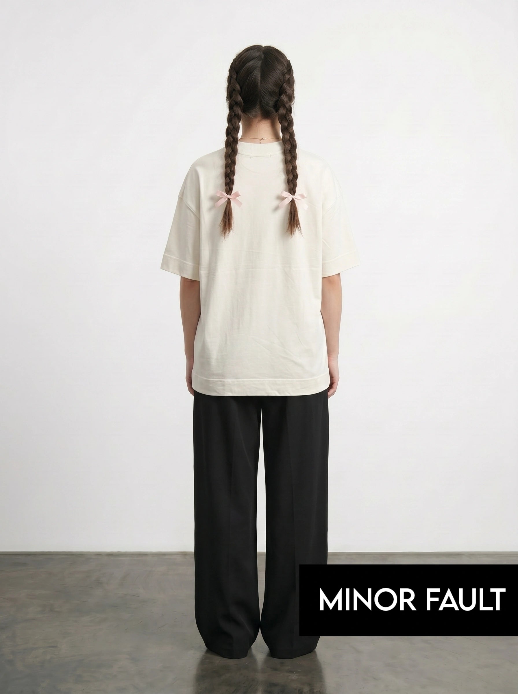 (Minor Fault) Ecru Beach Oversized Graphic Printed Tshirt