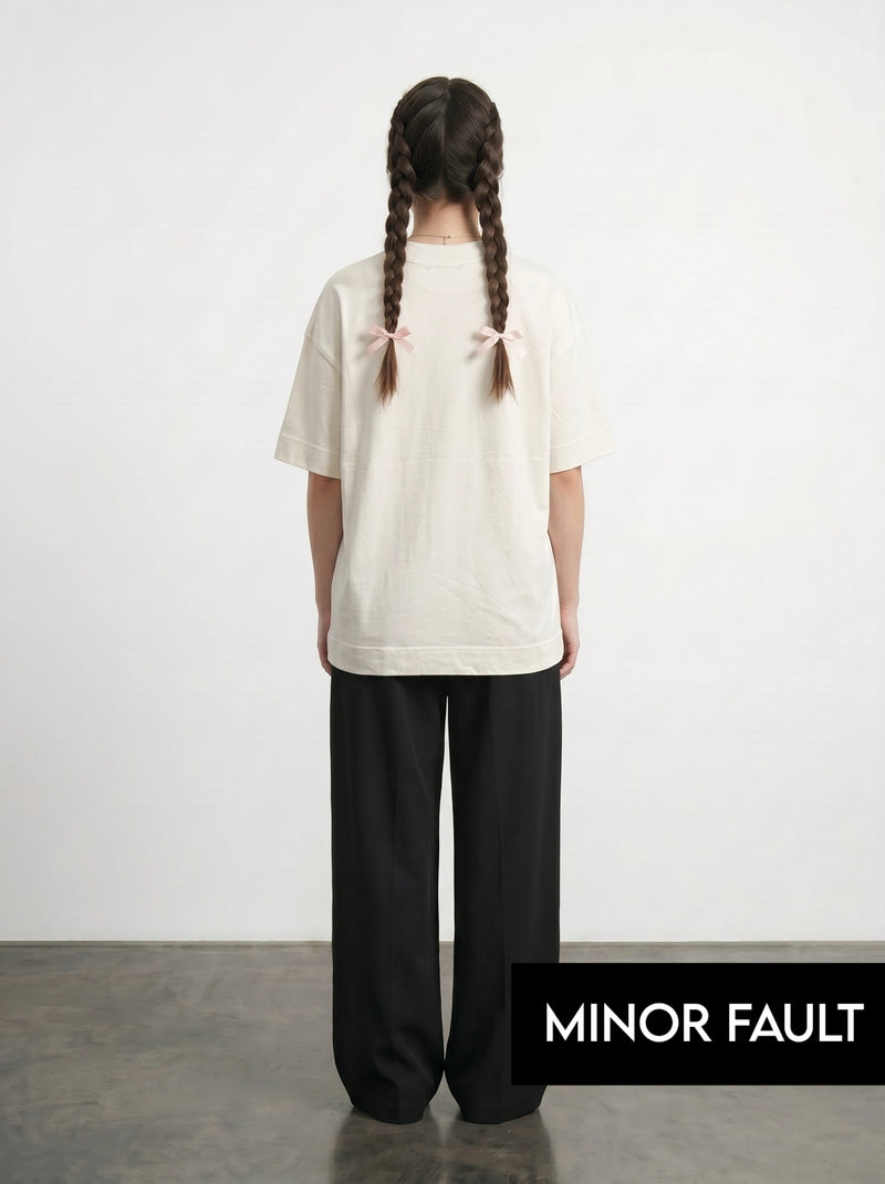 (Minor Fault) Ecru Beach Oversized Graphic Printed Tshirt | Montivo Pakistan