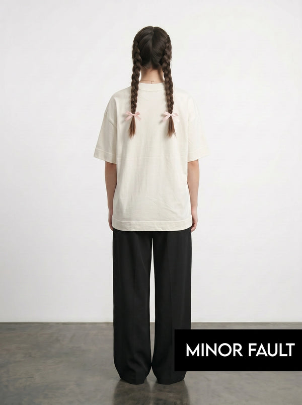 (Minor Fault) Ecru Beach Oversized Graphic Printed Tshirt | Montivo Pakistan
