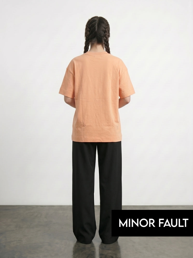 (Minor Fault) Peach Paradiso Oversized Graphic Printed Tshirt | Montivo Pakistan