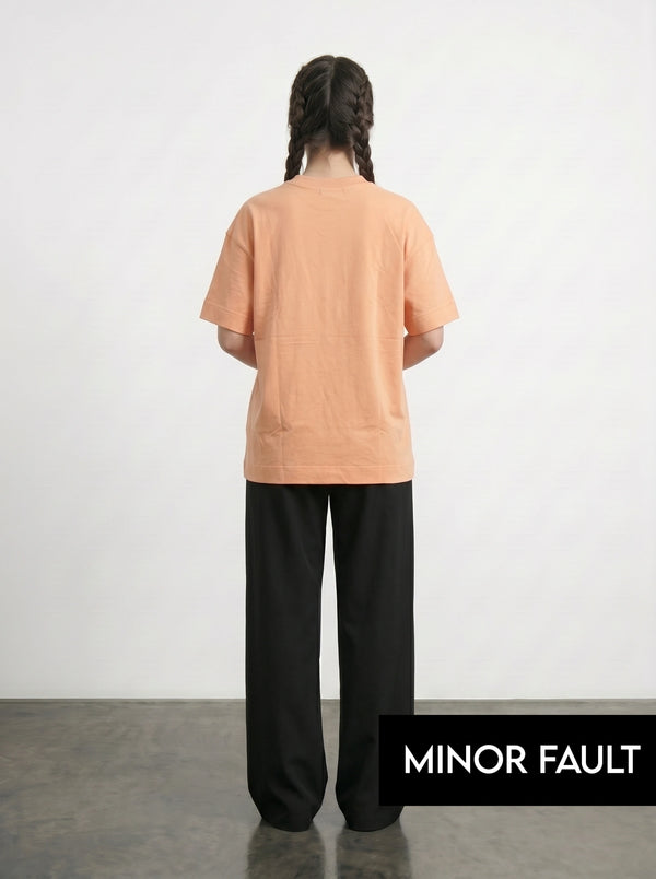 (Minor Fault) Peach Paradiso Oversized Graphic Printed Tshirt | Montivo Pakistan