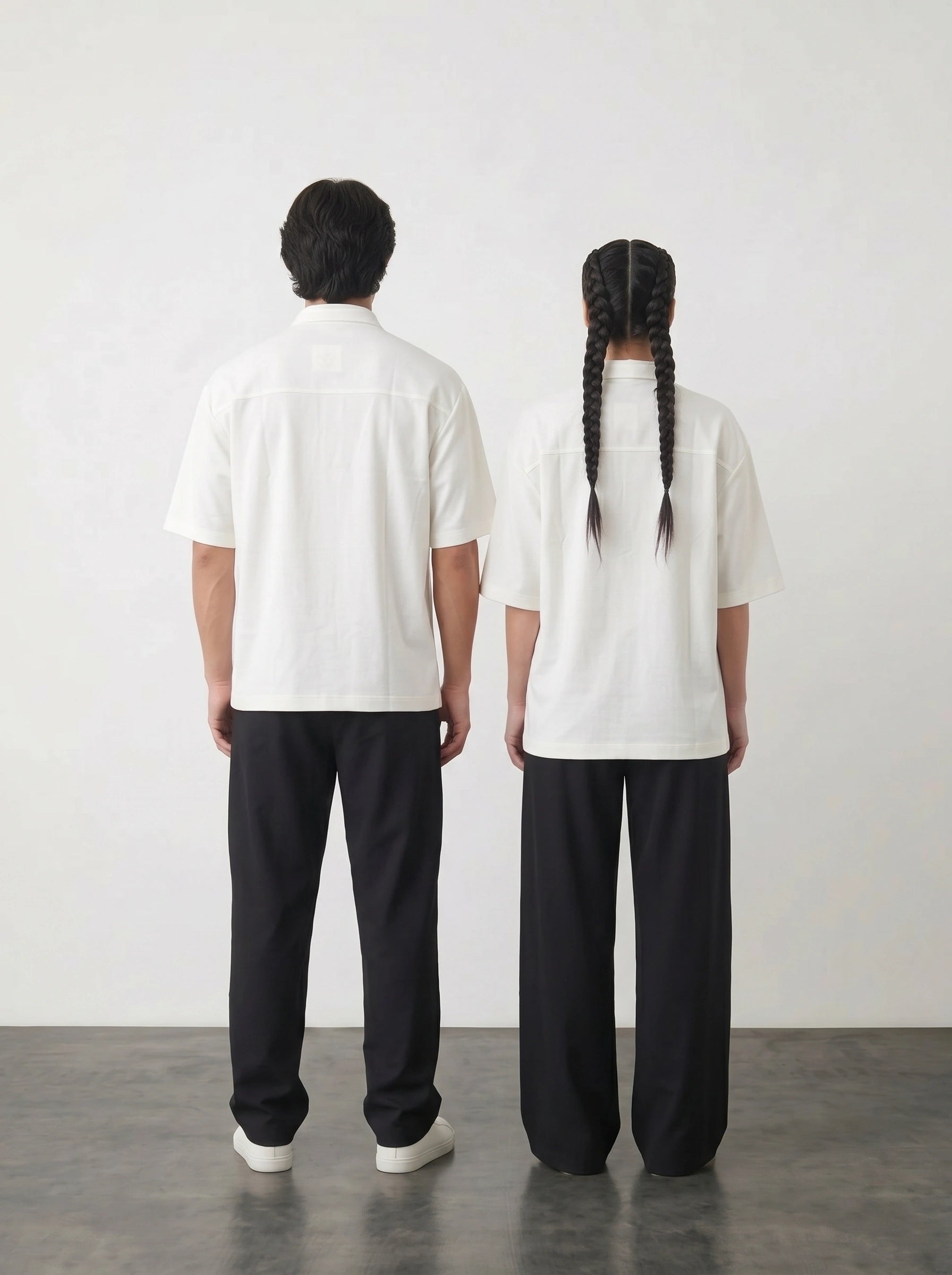 White Oversized Box Fit Shirt