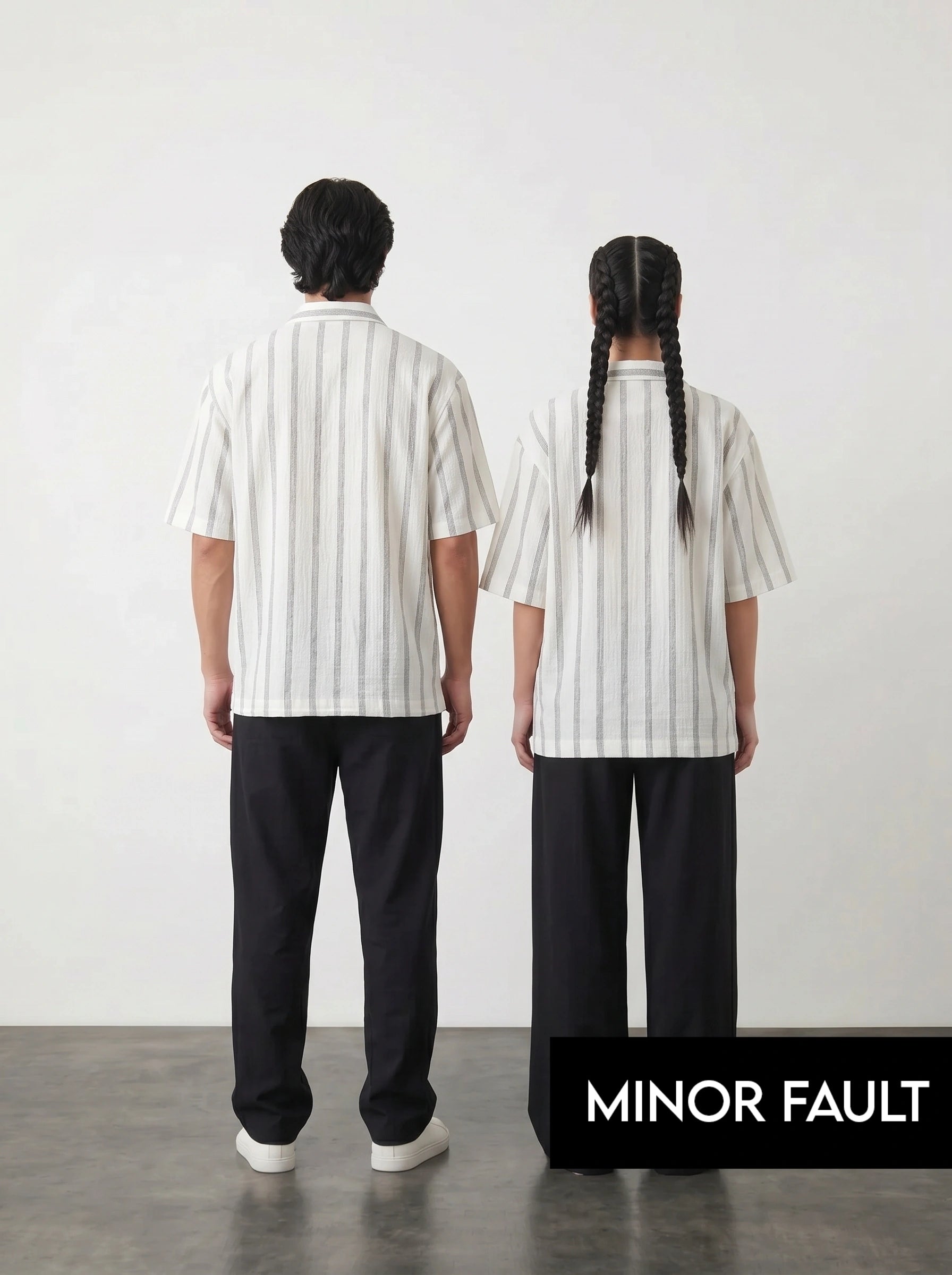 (Minor Fault) White Oversized Box Fit Shirt