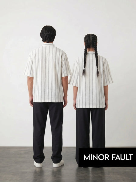 (Minor Fault) White Oversized Box Fit Shirt