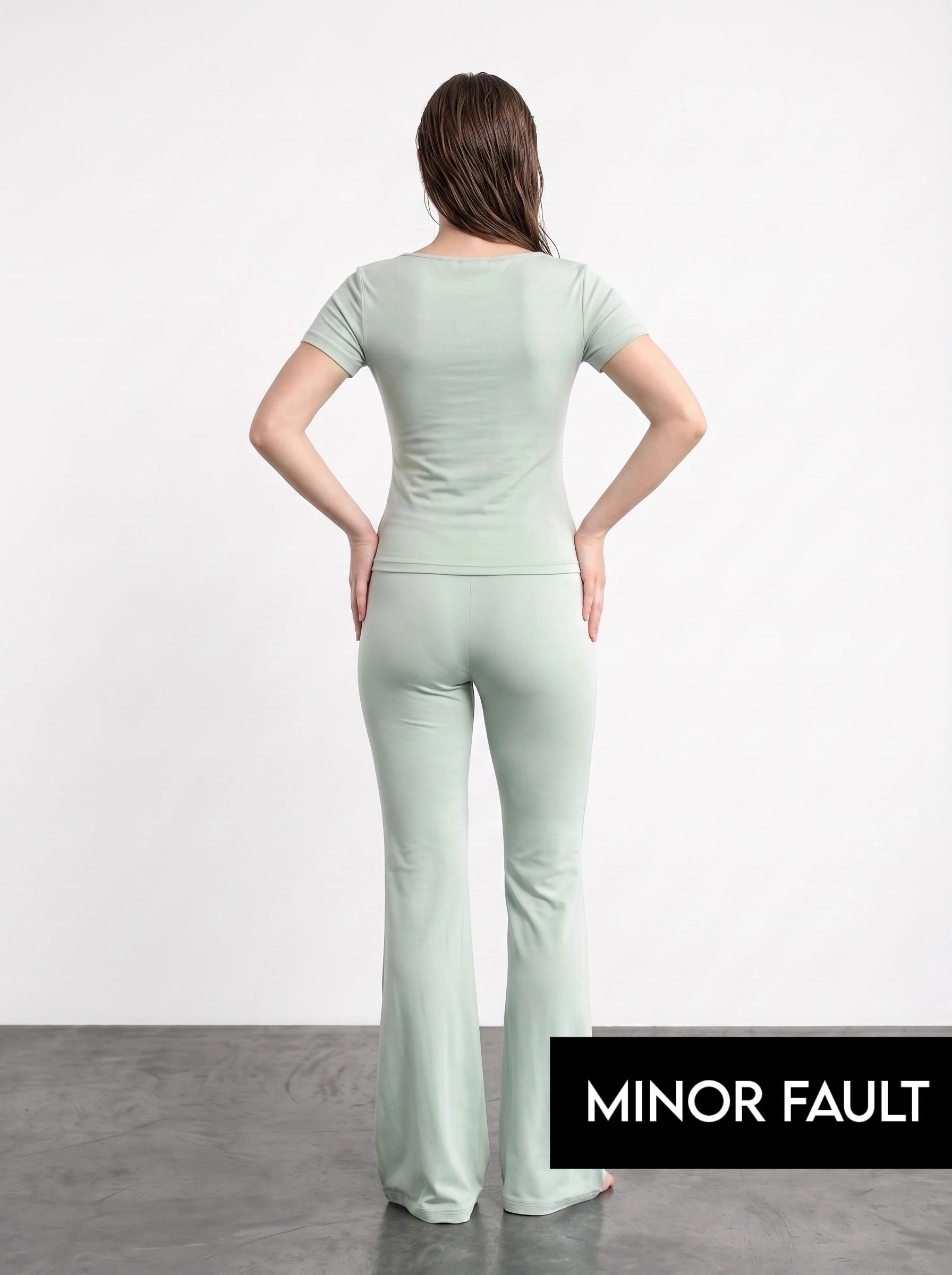 (Minor Fault) Pista Boat Neck Fitted Tshirt | Montivo Pakistan
