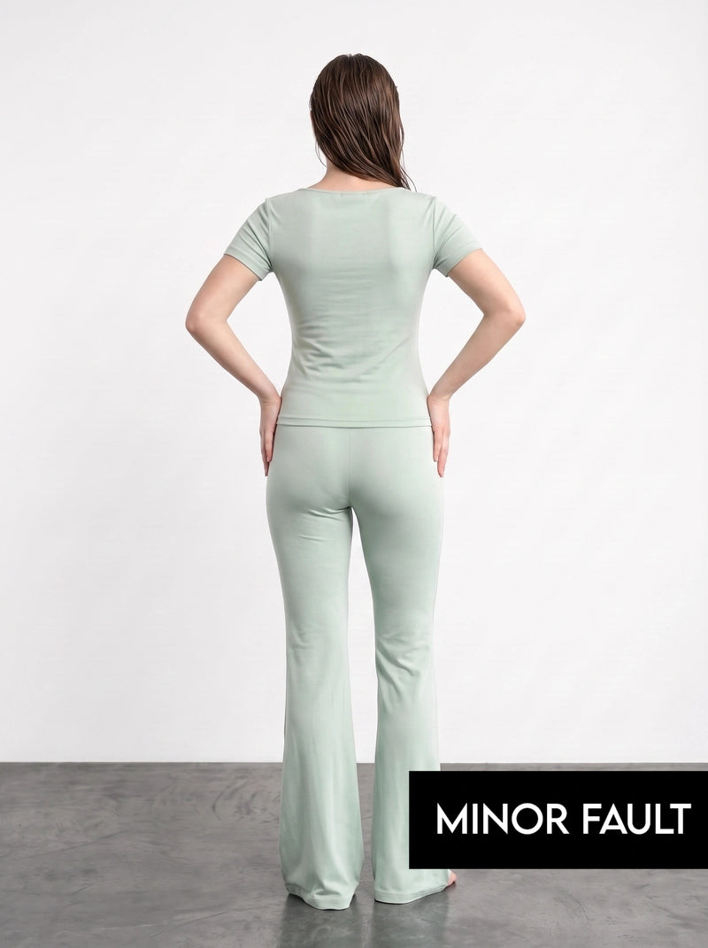 (Minor Fault) Pista Boat Neck Fitted Tshirt | Montivo Pakistan