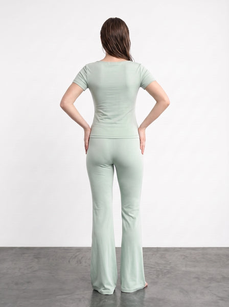 Pista Boat Neck Fitted Tshirt
