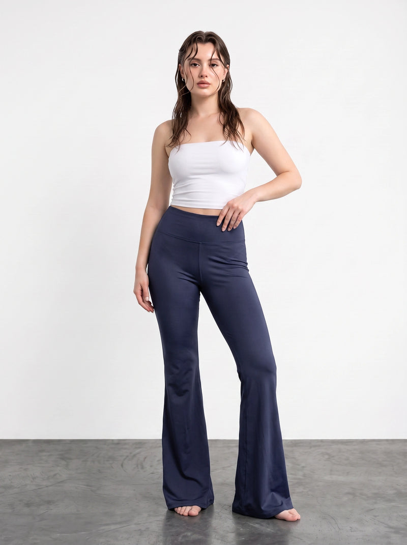 Navy Flared Yoga Pants | Montivo Pakistan