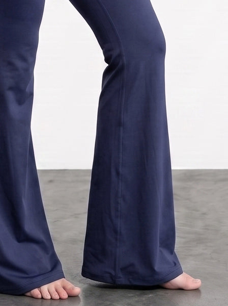 Navy Flared Yoga Pants | Montivo Pakistan