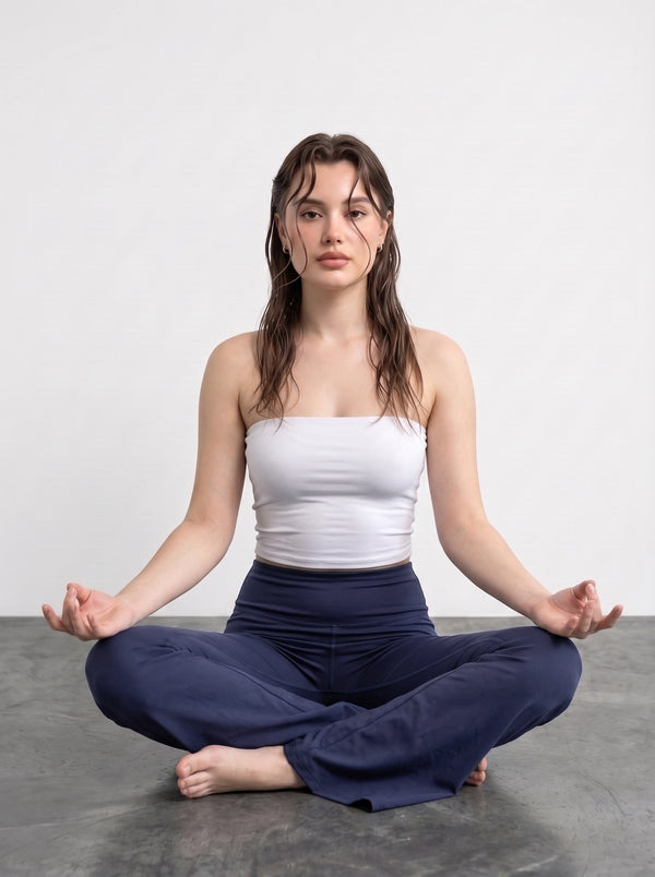 Navy Flared Yoga Pants | Montivo Pakistan