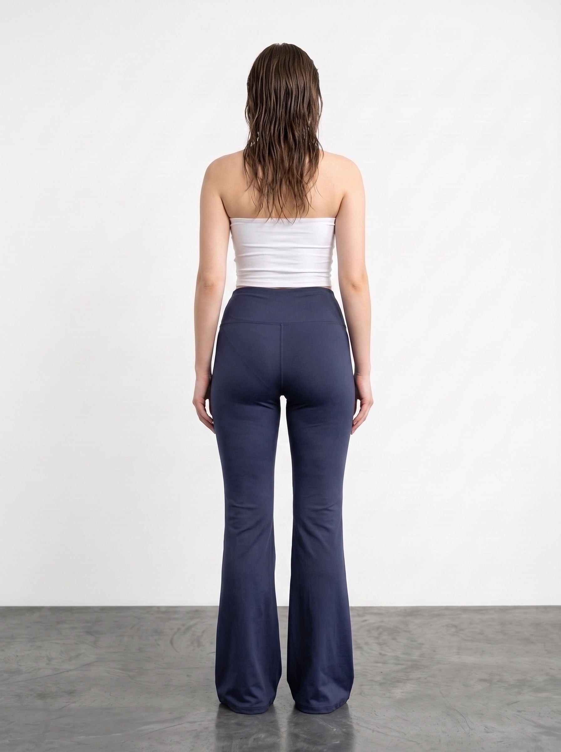 Navy Flared Yoga Pants | Montivo Pakistan