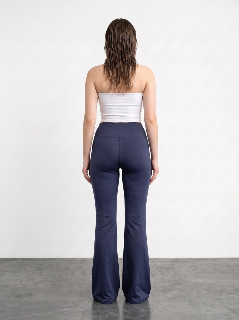 Navy Flared Yoga Pants | Montivo Pakistan