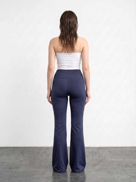 Navy Flared Yoga Pants | Montivo Pakistan