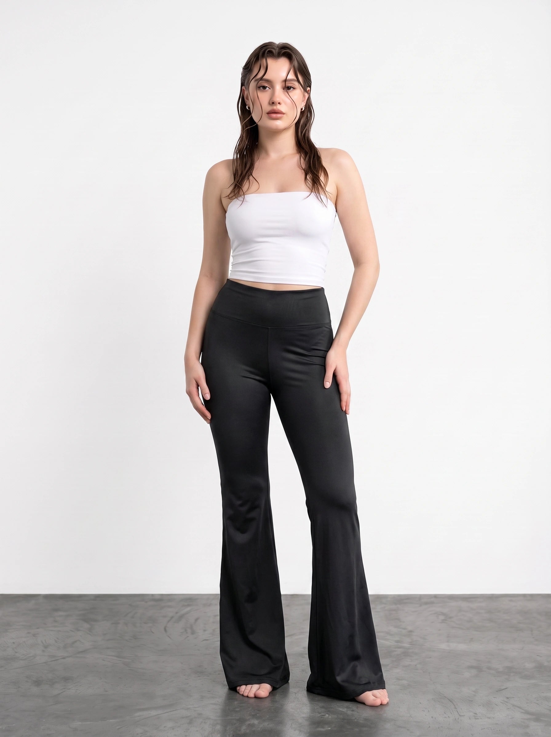 Black Flared Yoga Pants