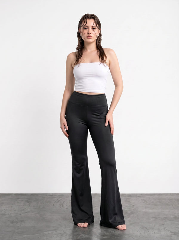 Black Flared Yoga Pants | Montivo Pakistan
