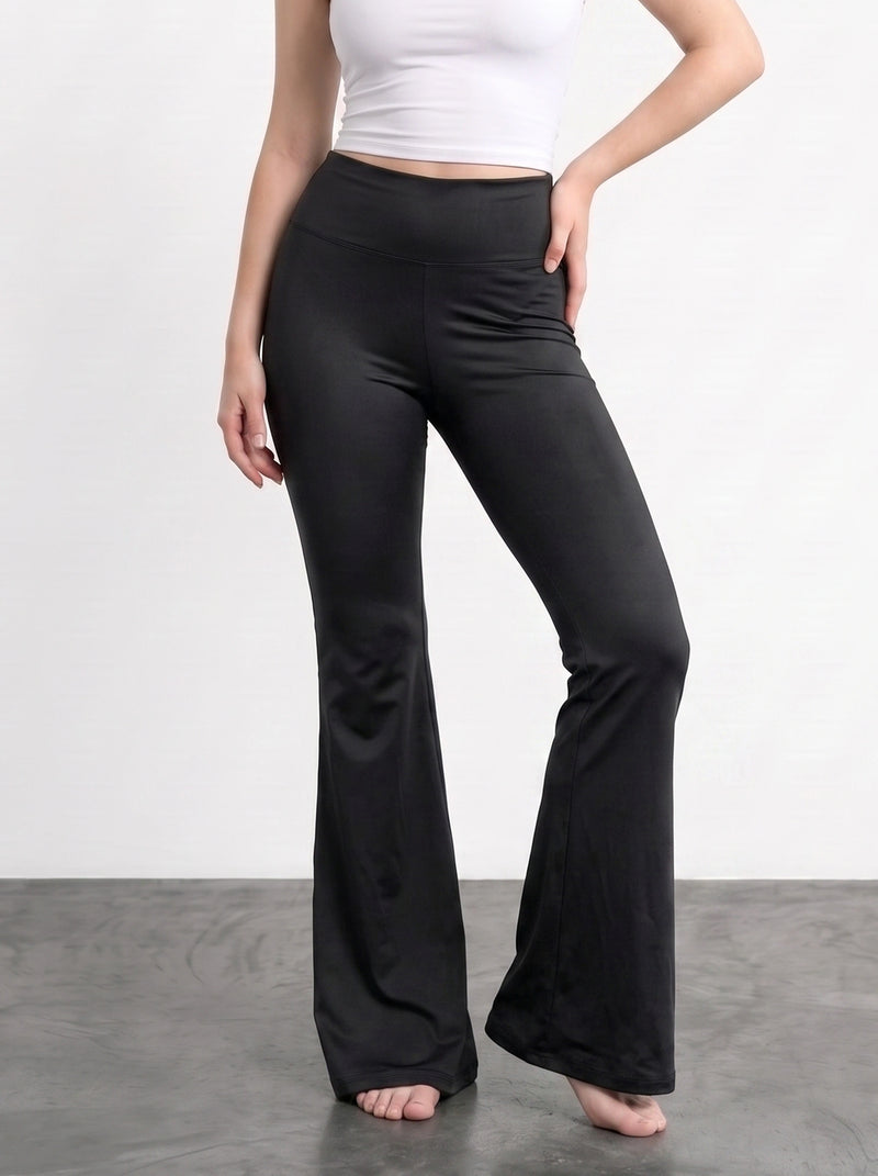 Black Flared Yoga Pants | Montivo Pakistan