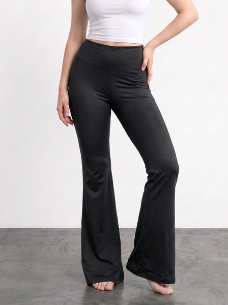 Black Flared Yoga Pants