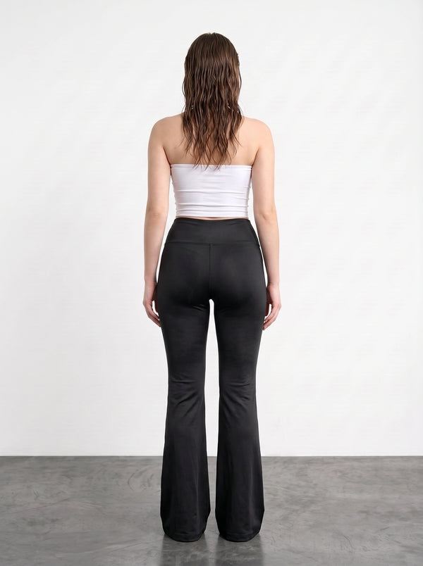 Black Flared Yoga Pants | Montivo Pakistan