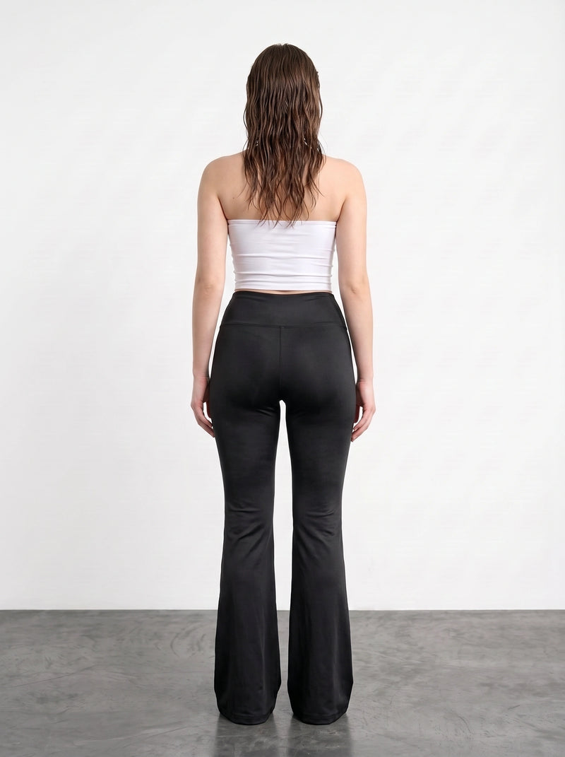 Black Flared Yoga Pants | Montivo Pakistan