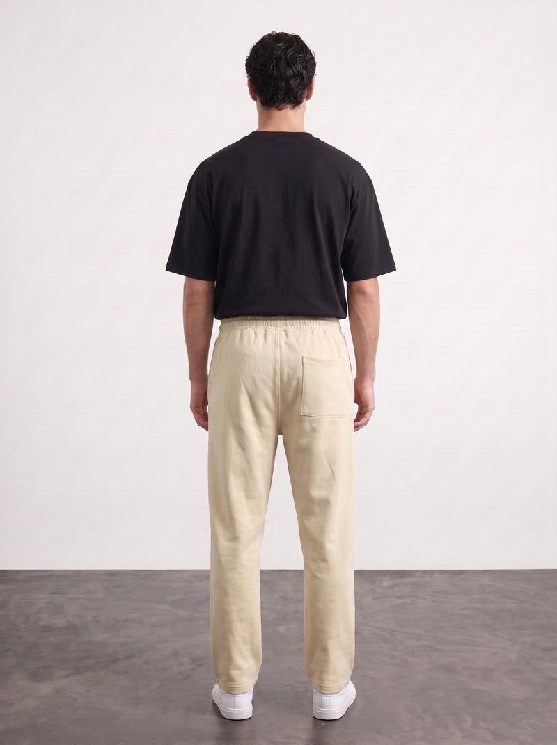 Beige Relaxed Front Seam Trousers | Montivo Pakistan