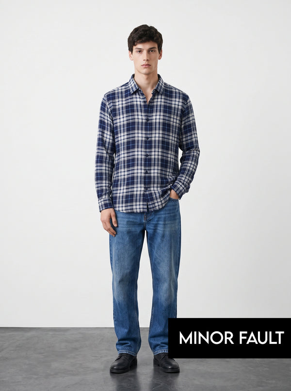 (Minor Fault) Blue Check Shirt