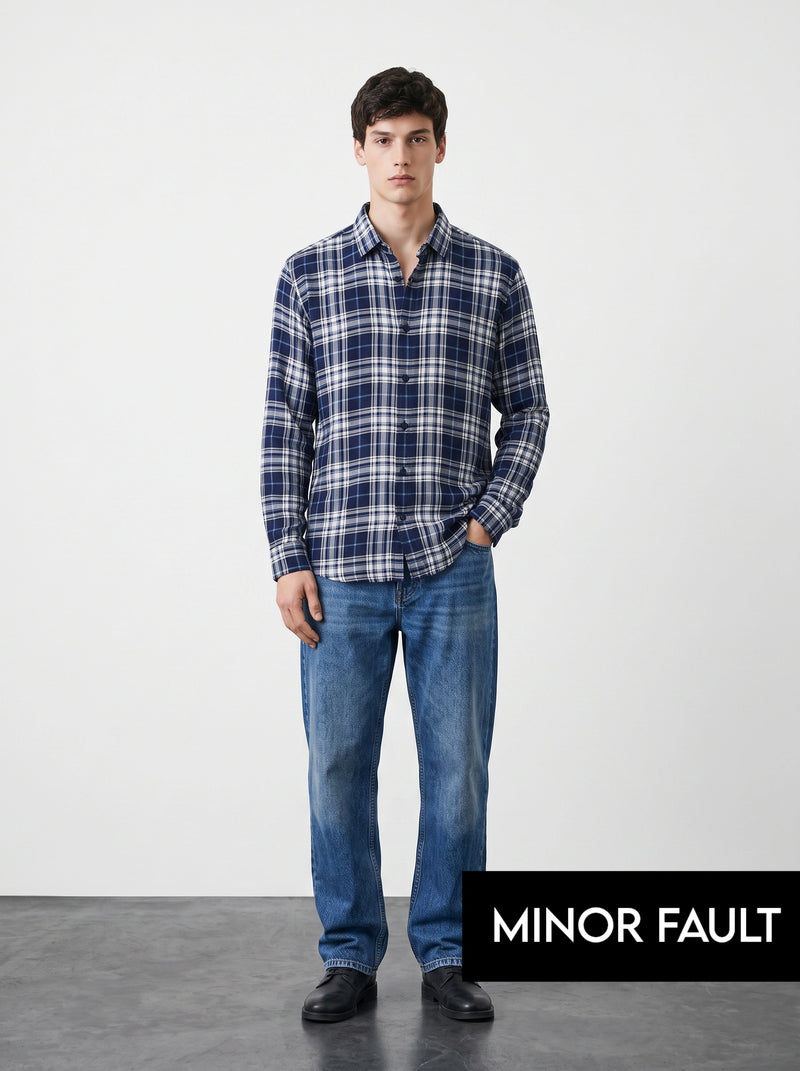 (Minor Fault) Blue Check Shirt
