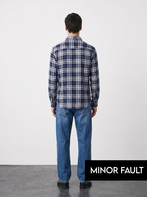 (Minor Fault) Blue Check Shirt