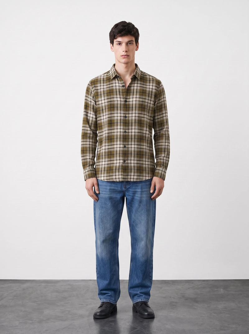 Mustard Check Shirt