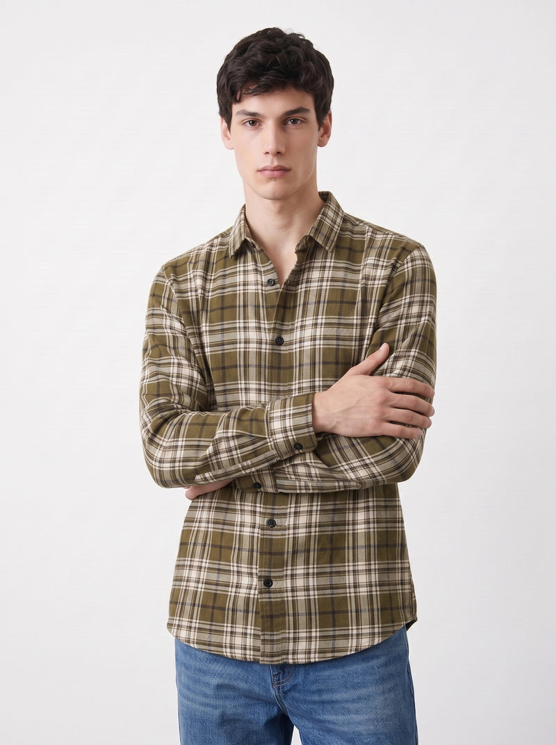 Mustard Check Shirt