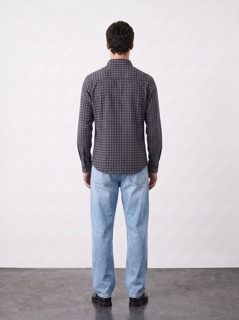 Navy Check Shirt