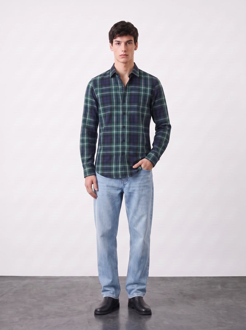 Green Check Shirt | Montivo Pakistan