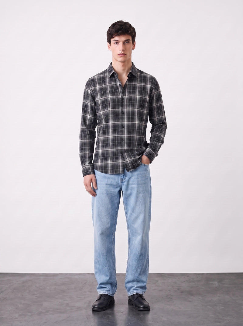 Grey Check Shirt