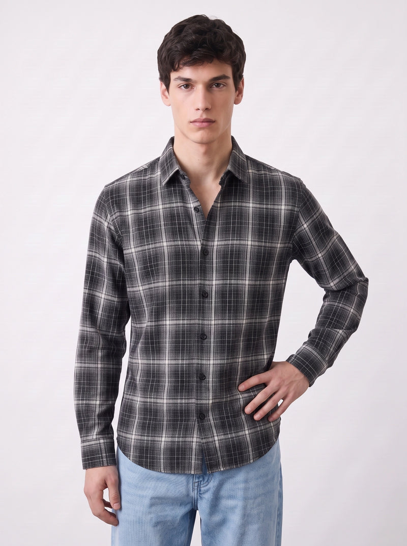 Grey Check Shirt | Montivo Pakistan