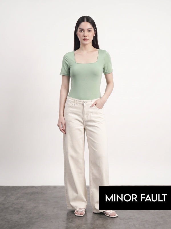 (Minor Fault) Pista Square Neck Bodysuit | Montivo Pakistan