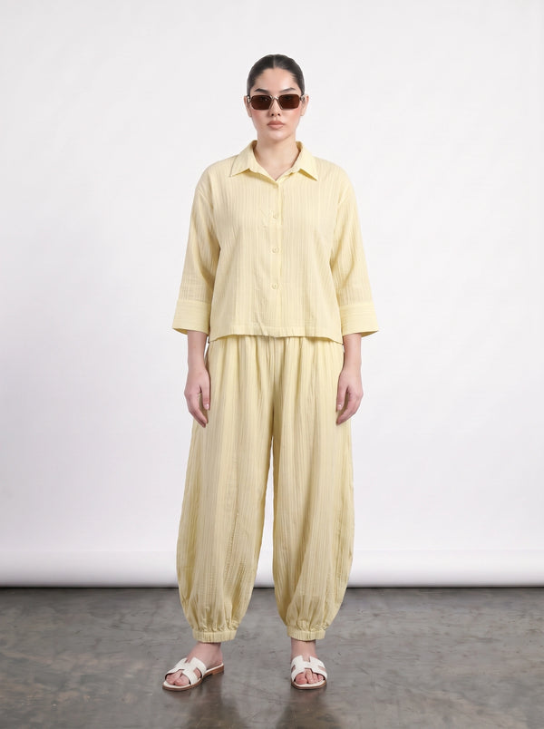 Lemon Crushed Oversized Shirt