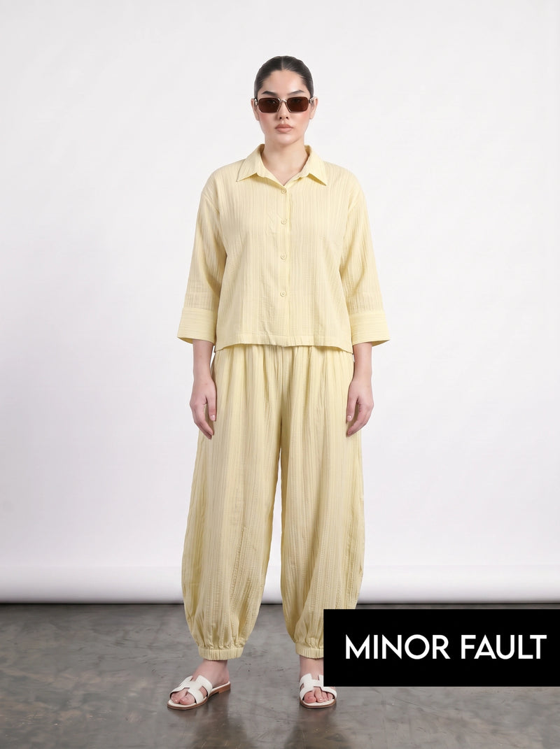 (Minor Fault) Lemon Crushed Oversized Shirt