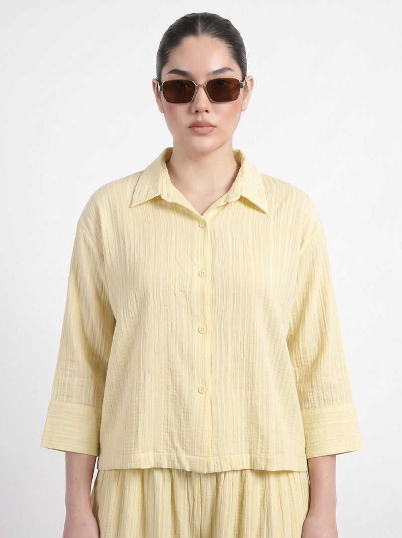 Lemon Crushed Oversized Shirt