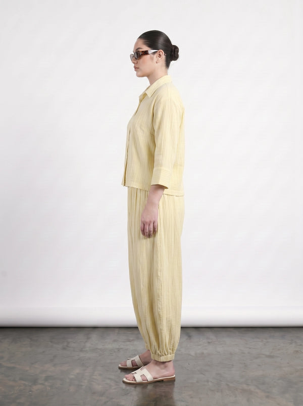Lemon Crushed Oversized Shirt