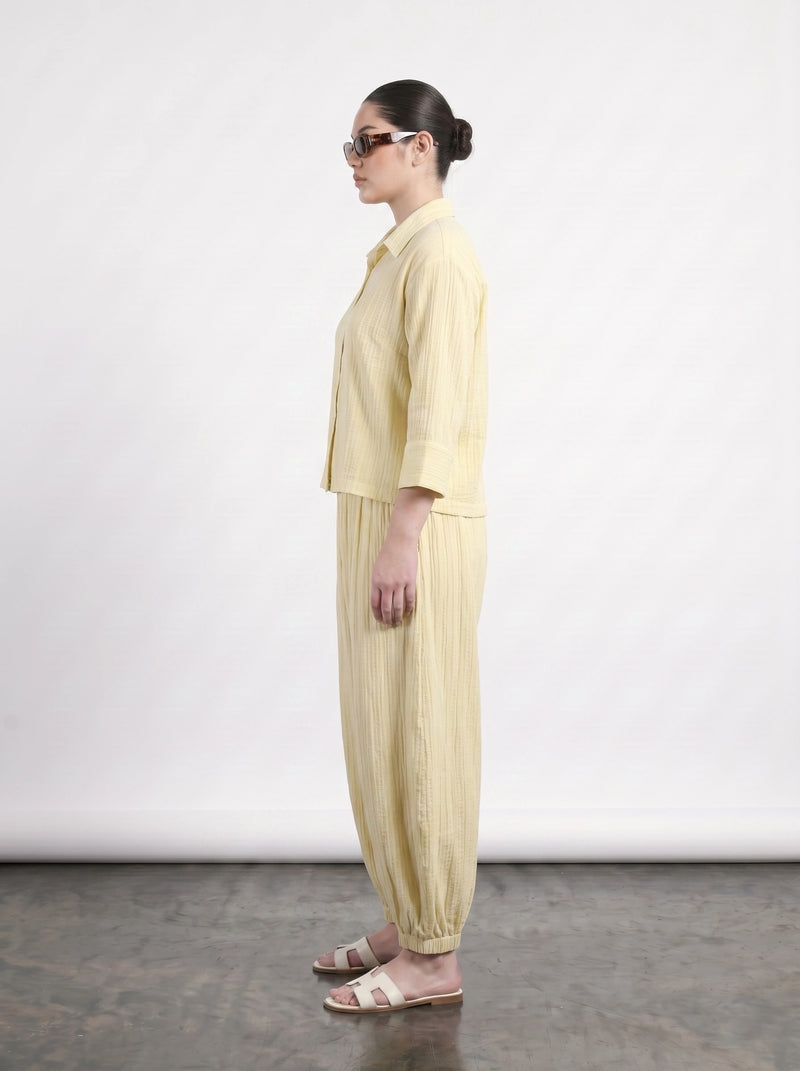 Lemon Crushed Oversized Shirt