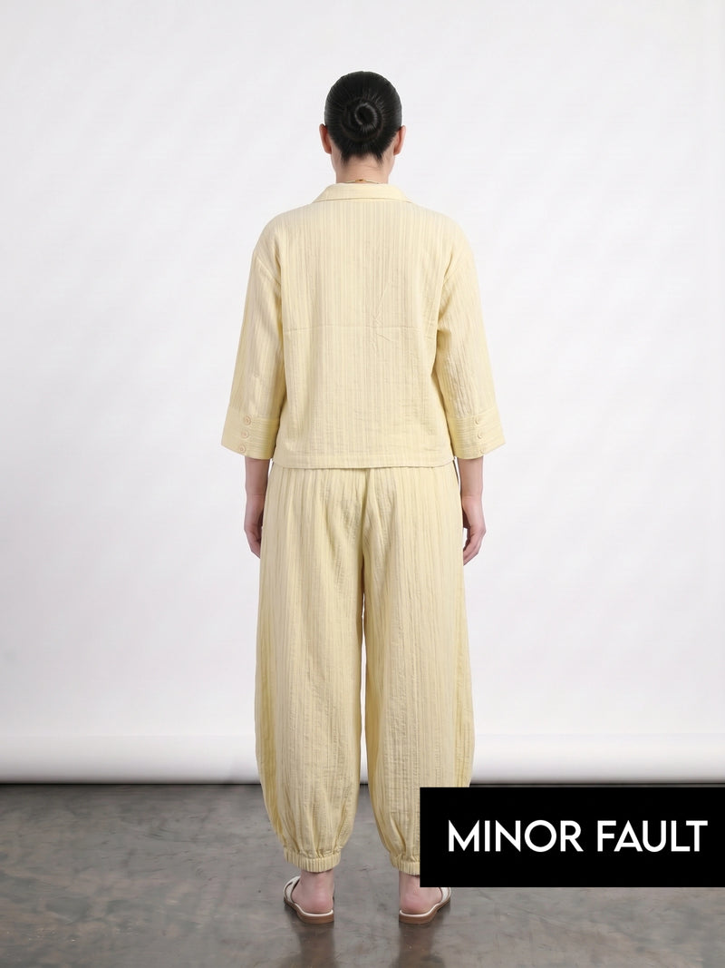 (Minor Fault) Lemon Crushed Oversized Shirt