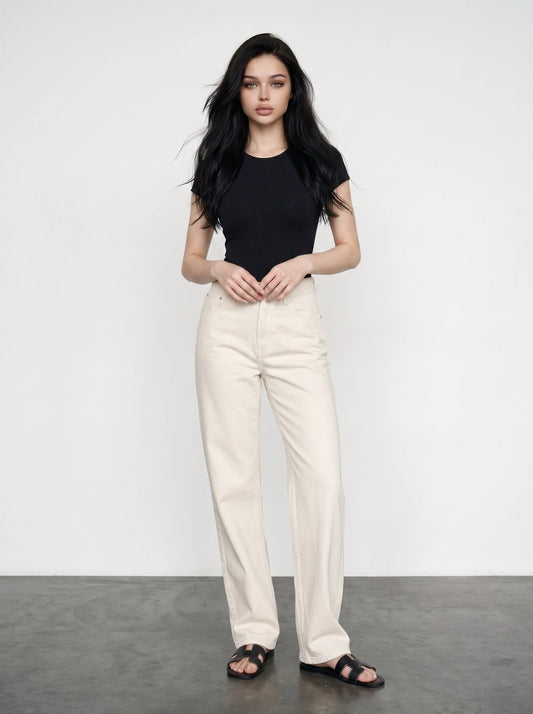 Off-White Straight Leg Jeans