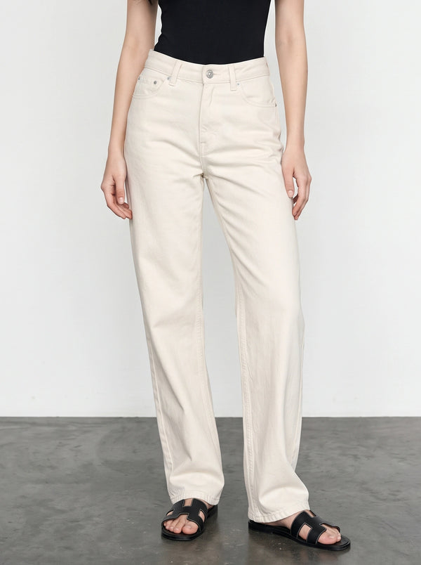 Off-White Straight Leg Jeans