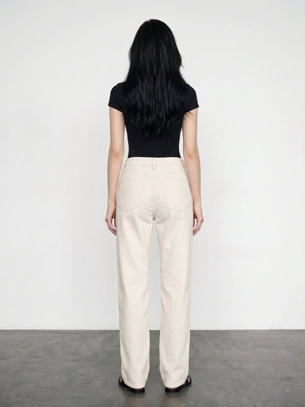 Off-White Straight Leg Jeans