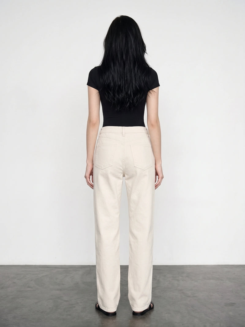 Off-White Straight Leg Jeans
